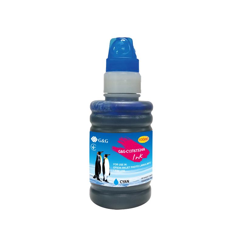 Контейнер з чорнилом G and G до Epson L800 cyan