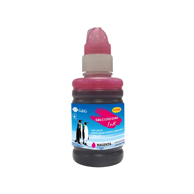 Контейнер з чорнилом G and G до Epson L800 magenta