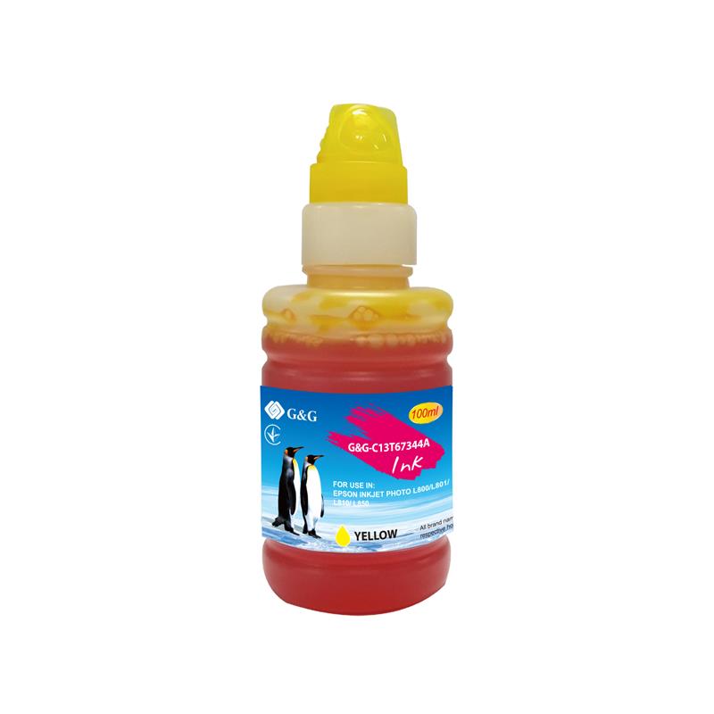 Контейнер з чорнилом G and G до Epson L800 yellow