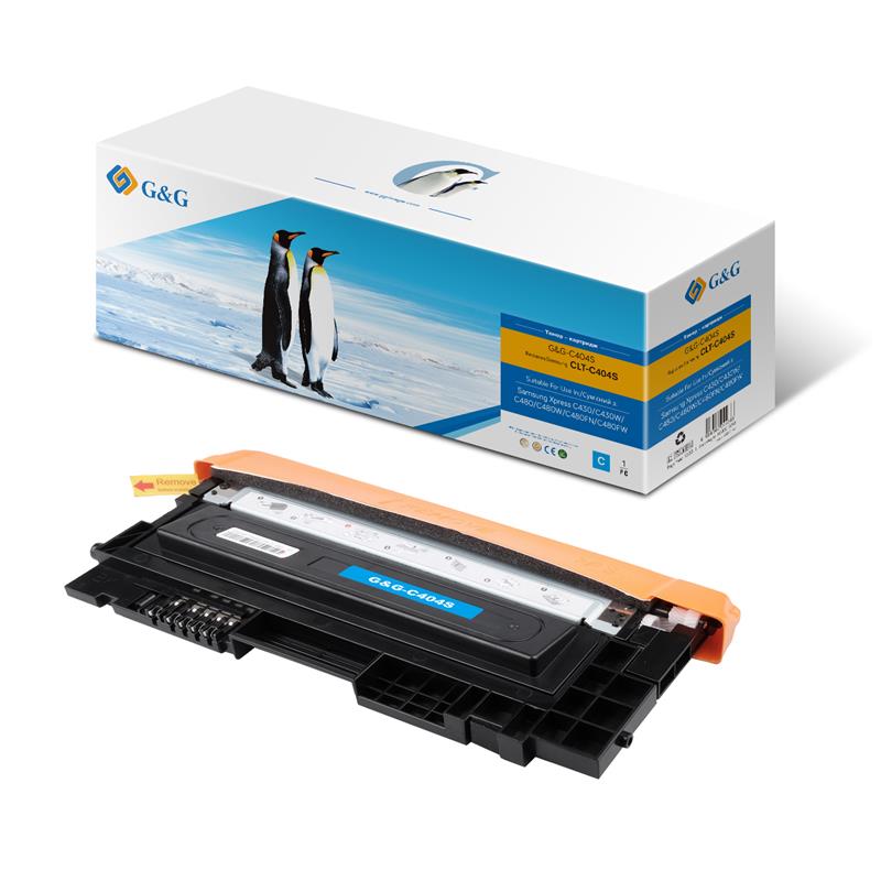 Картридж G and G до Samsung C430/C430W,C480/C480W/ C480FN Cyan
