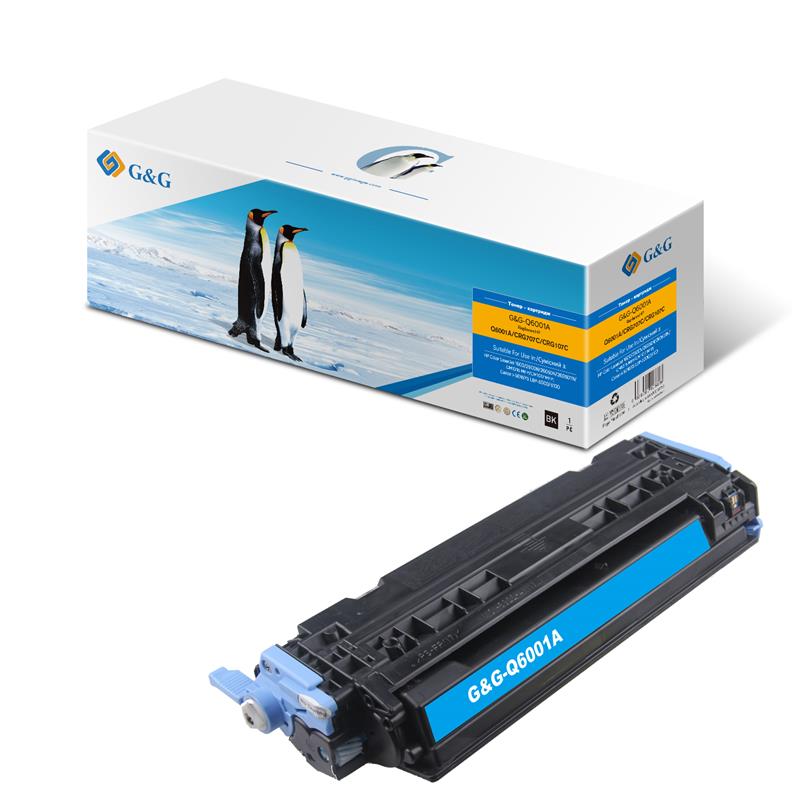 Картридж G and G for HP CLJ1600/2600 Cyan
